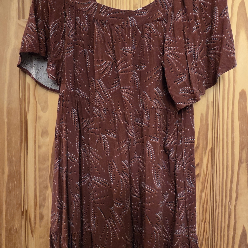 Maurices Rust Patterned Dress